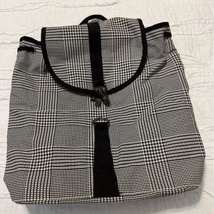 Classic black and white Lulu Dharma backpack